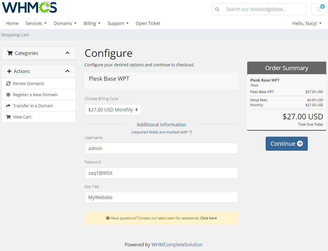 Automatic WordPress Installation - WordPress Manager For WHMCS