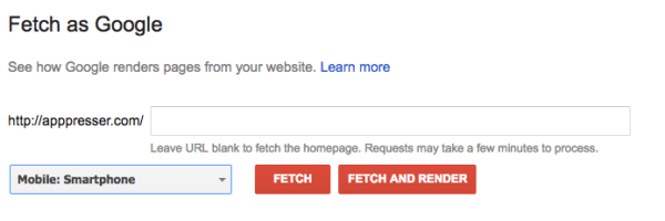 Fetch as Google