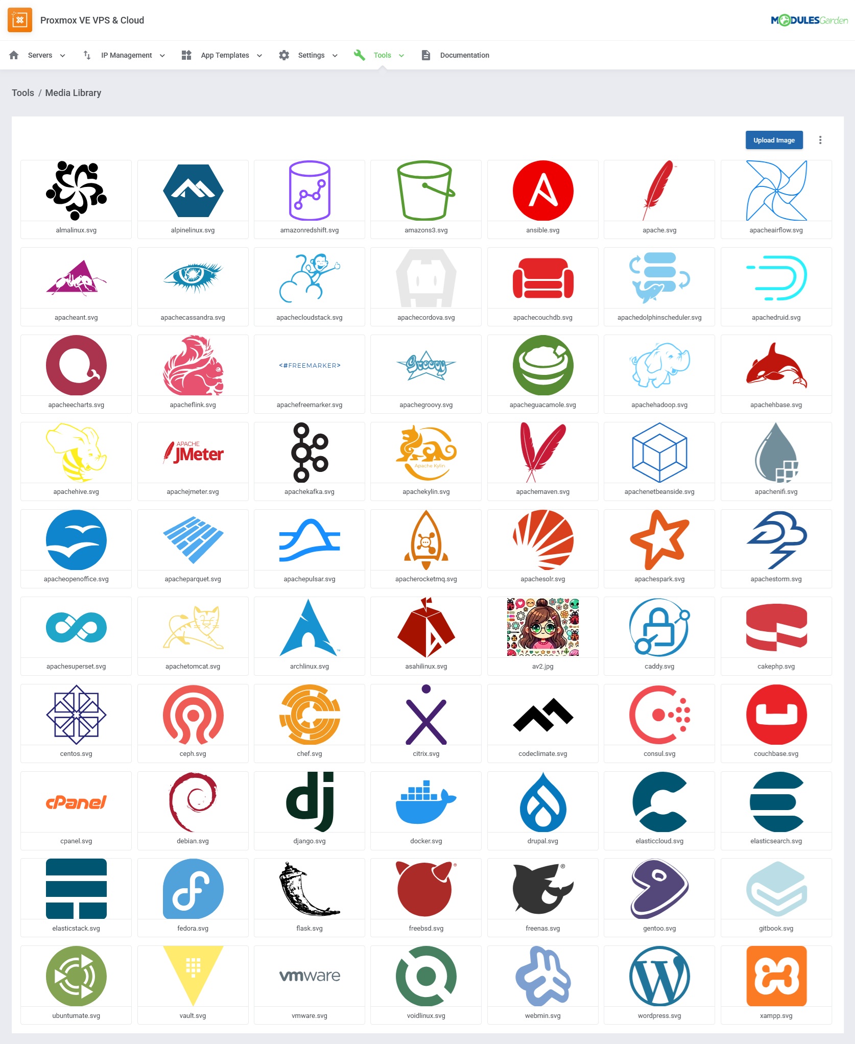 Media Library - Proxmox VE VPS & Cloud For WHMCS