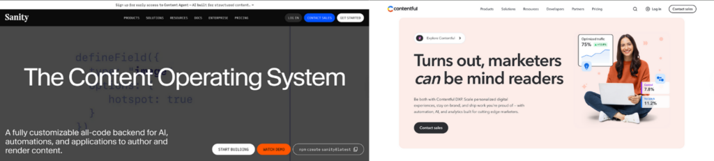 Sanity and Contentful