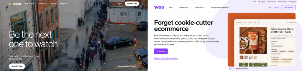 Shopify and WooCommerce