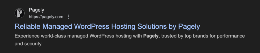 SEO title and description